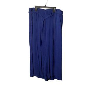 Torrid Women Royal Blue Wide-Leg Palazzo Pants Tie Waist Size 1X  Professional
